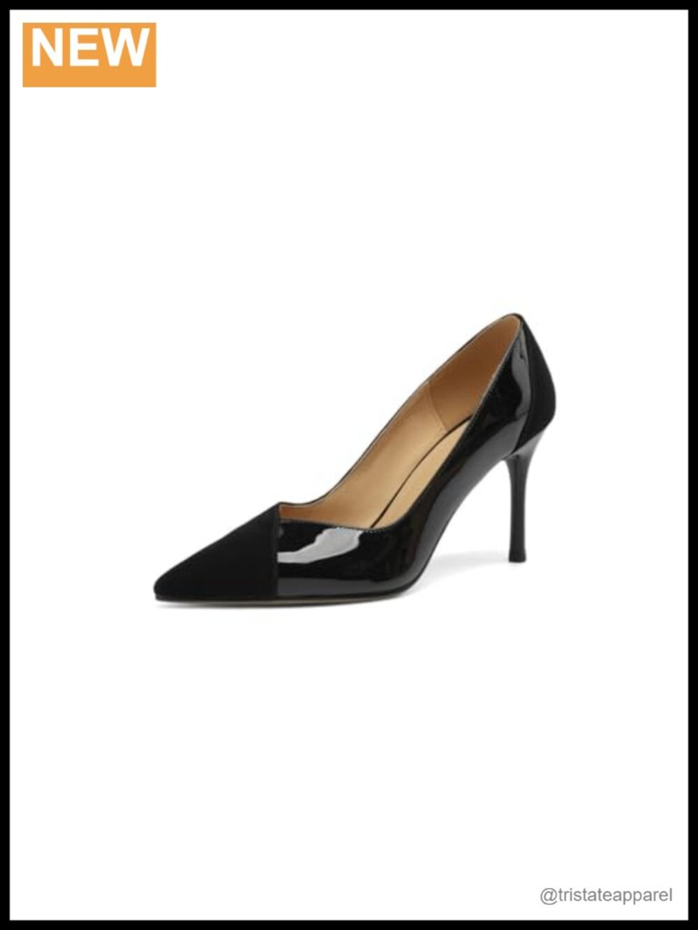 Womens Stiletto Heel Pointed Toe Leather Dress Pumps Handmade